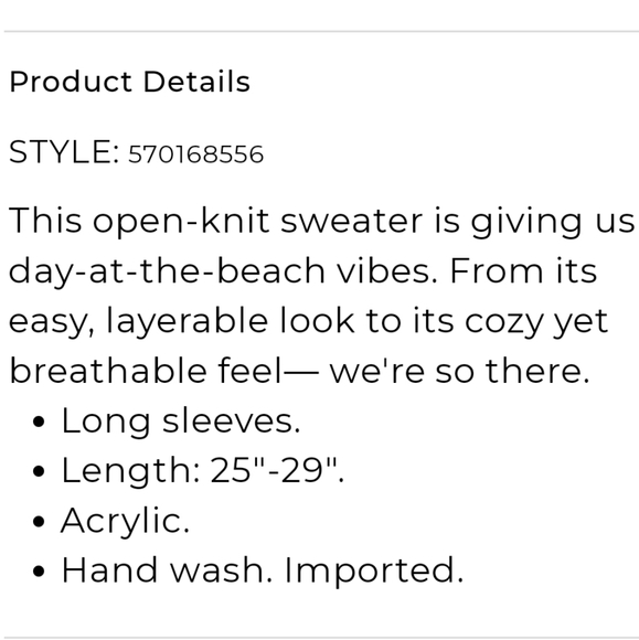 CHICO'S 3 (L) LIGHT BUTTERSCOTH CHRISTY CROCHET PULLOVER SWEATER - Picture 7 of 7